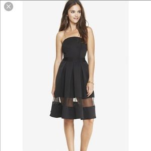 Express strapless dress